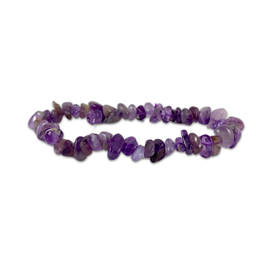 Amethyst Chip Bracelet