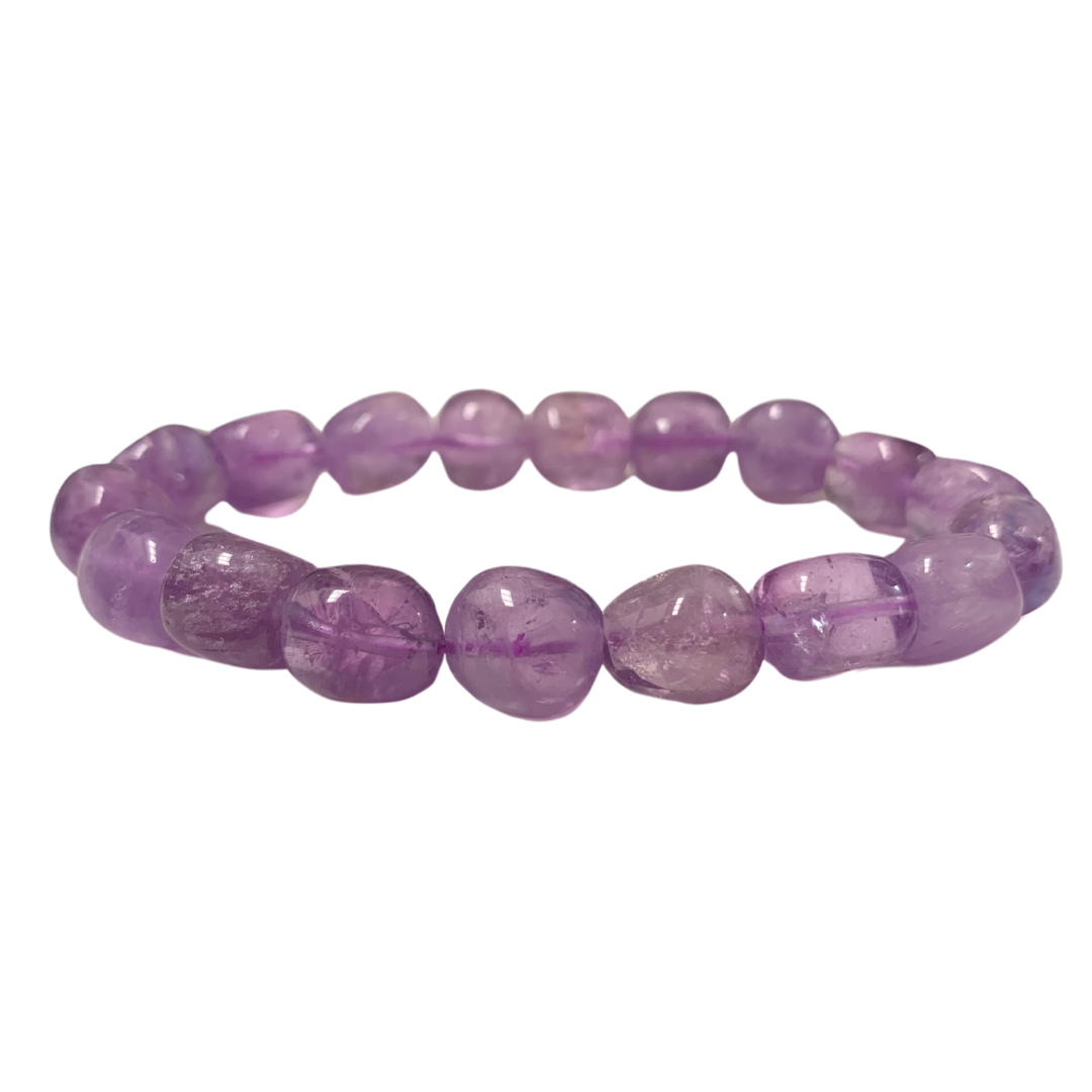 Amethyst AA Tumbled Stone Bracelet