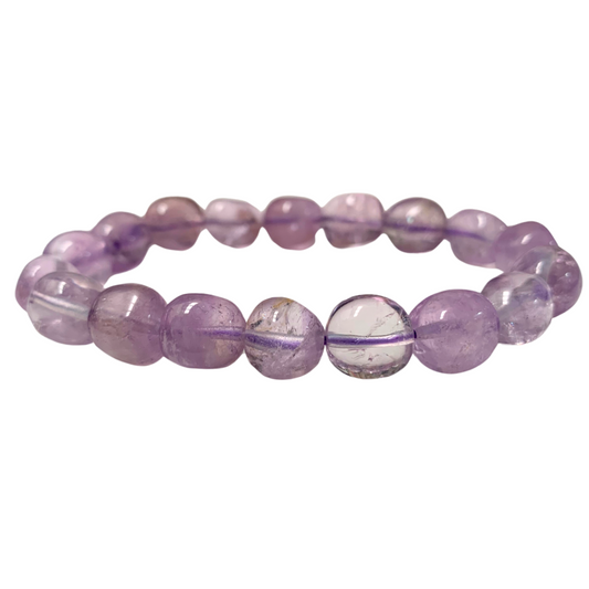 Amethyst Tumbled Stone Bracelet