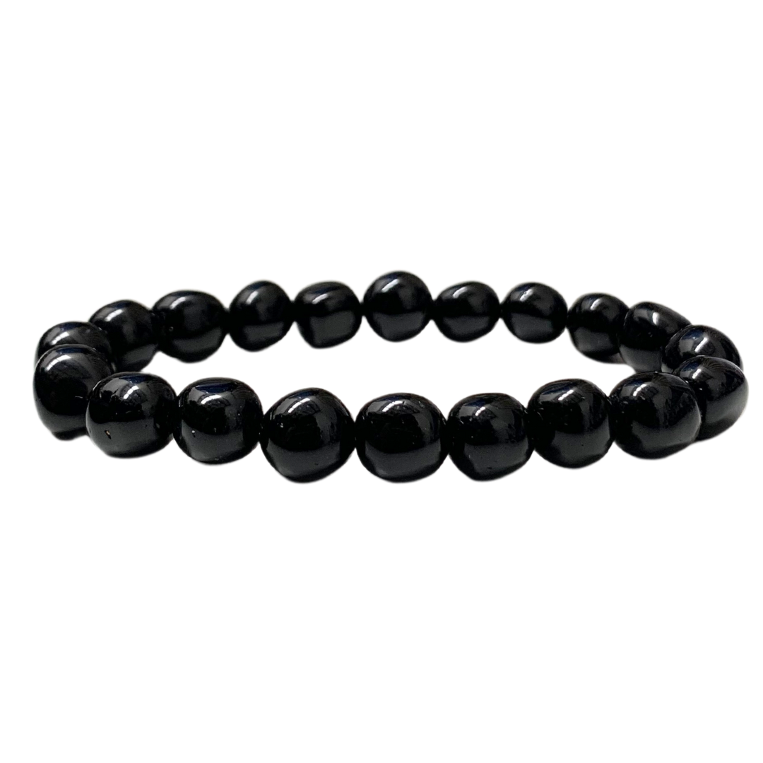 Black Tourmaline Tumbled Stone Bracelet