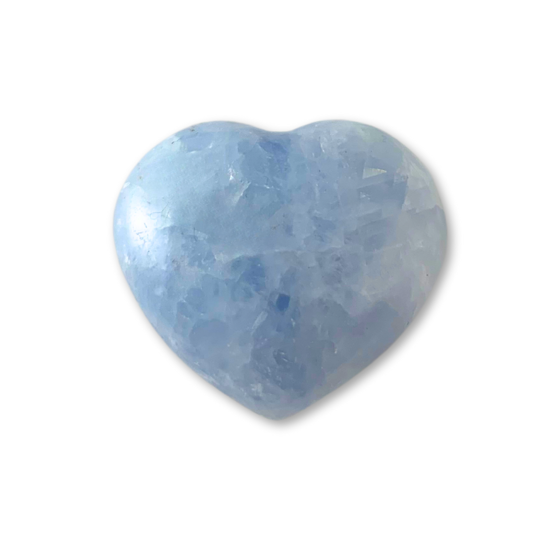 Blue Calcite Hearts