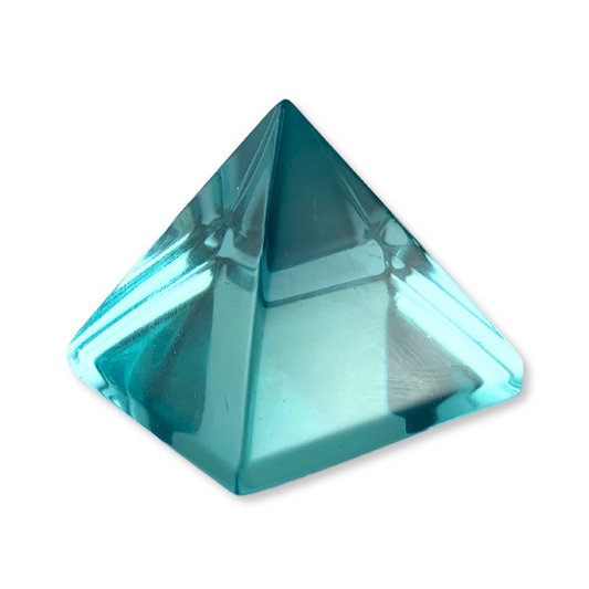 Light Blue Obsidian Pyramid