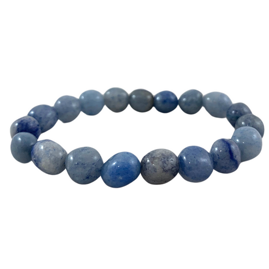 Blue Quartz Tumbled Stone Bracelet