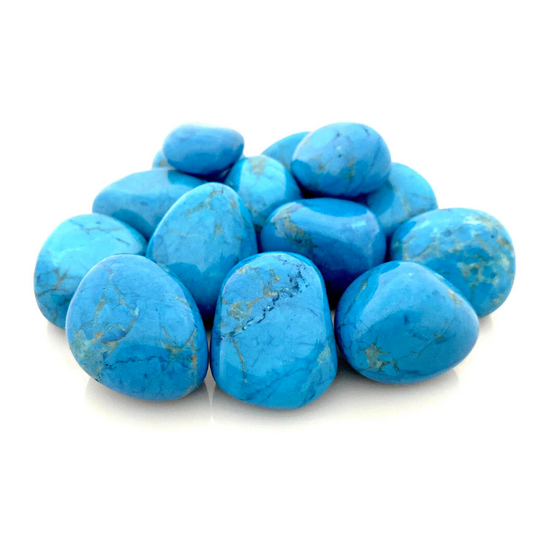 Howlite, Blue Tumbled Stones