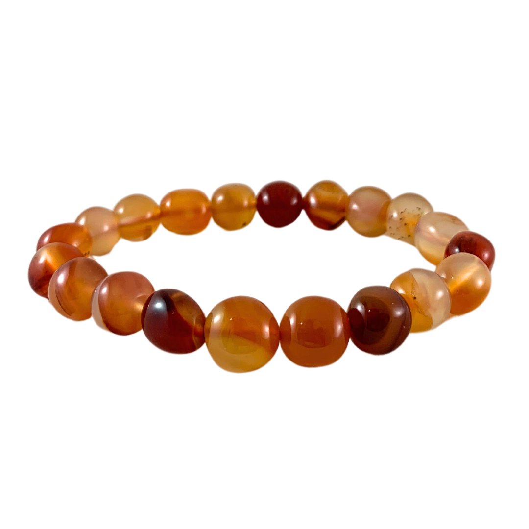 Carnelian Tumbled Stone Bracelet