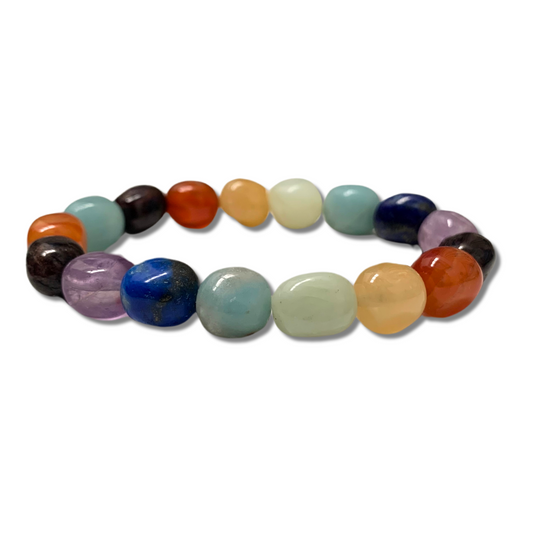 Chakra Tumbled Stone Bracelet