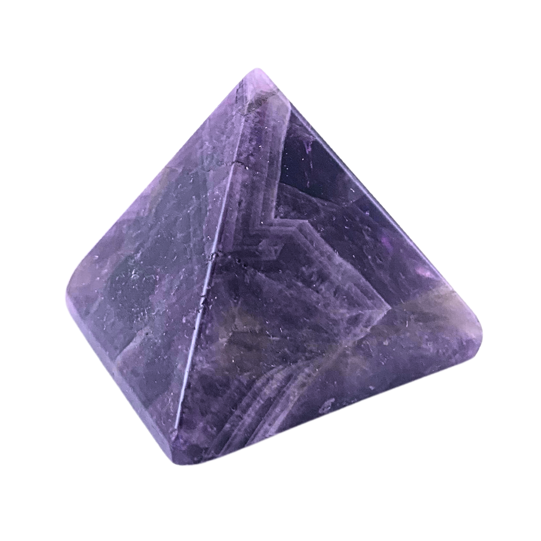 Chevron Amethyst Pyramid