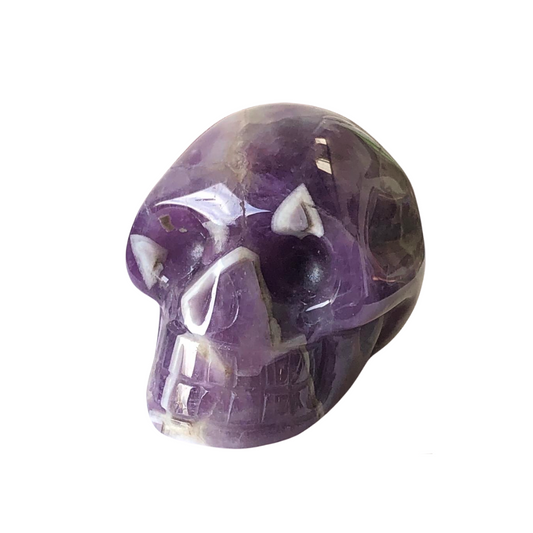 Chevron Amethyst Skulls