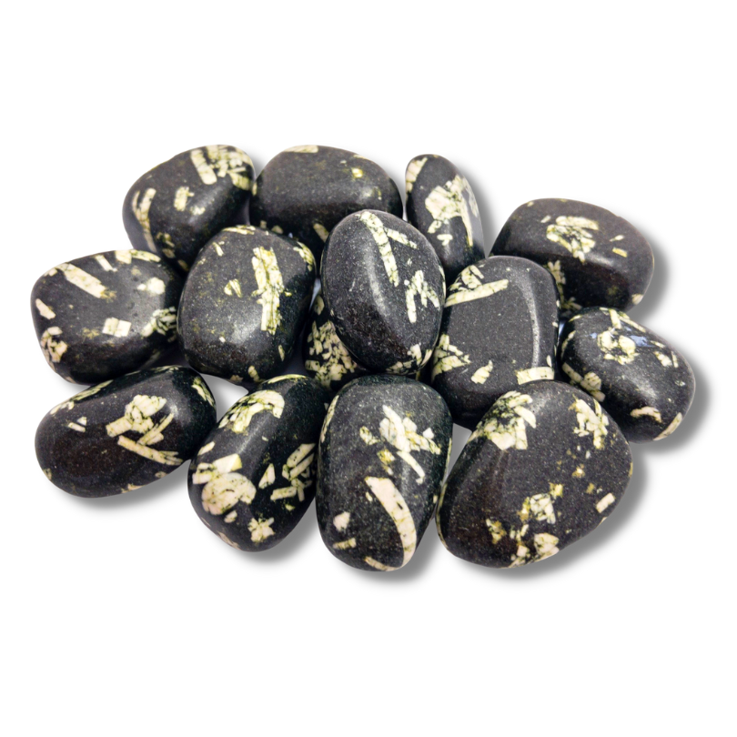 Chinese Writing Rock Tumbled Stones