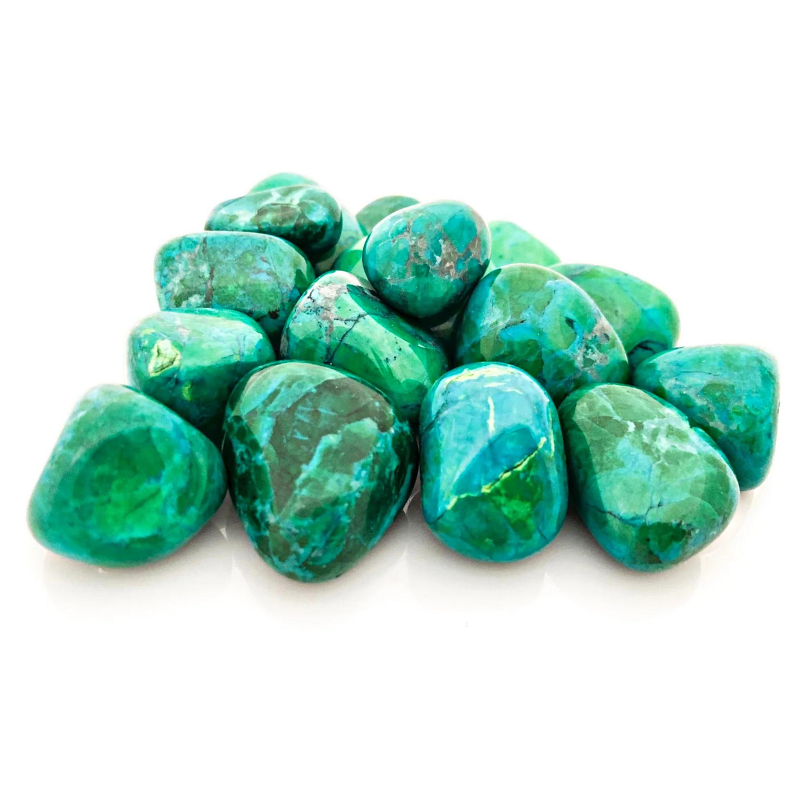 Howlite, Chrysocolla Tumbled Stones