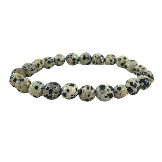 Dalmation Jasper Tumbled Stone Bracelet