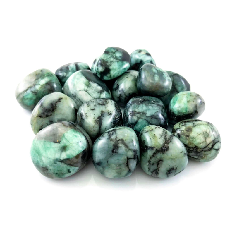 Emerald Tumbled Stones