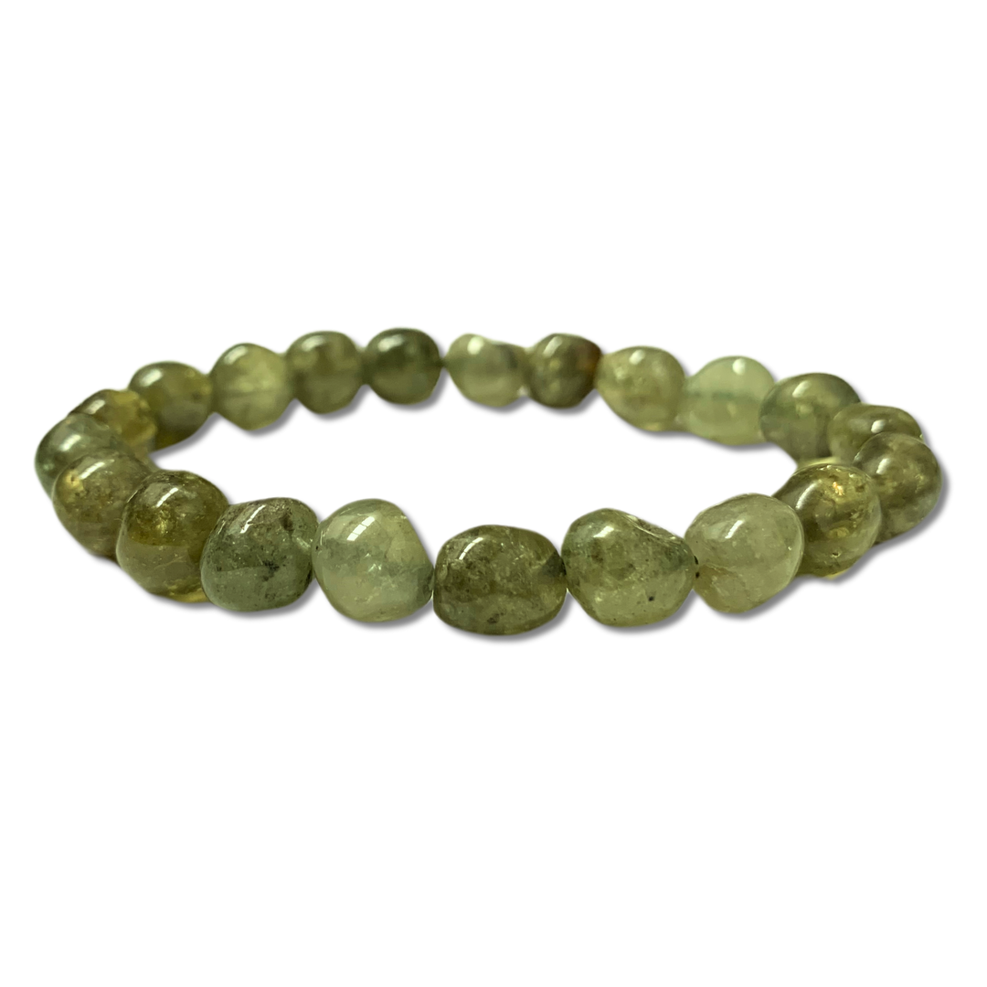 Green Garnet Tumble Stone Bracelet