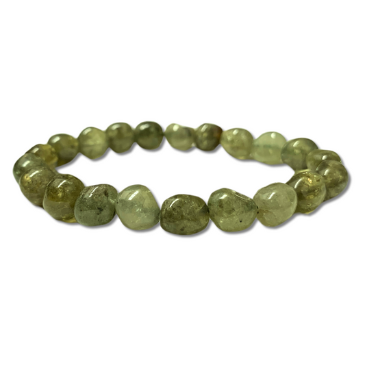 Green Garnet Tumble Stone Bracelet