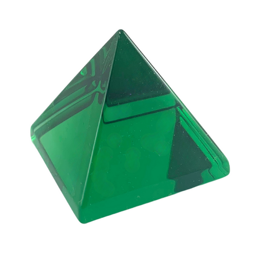 Green Obsidian Pyramid