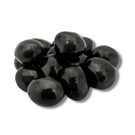 Jet Tumbled Stones