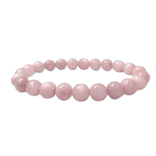 Kunzite Round Bead Bracelet