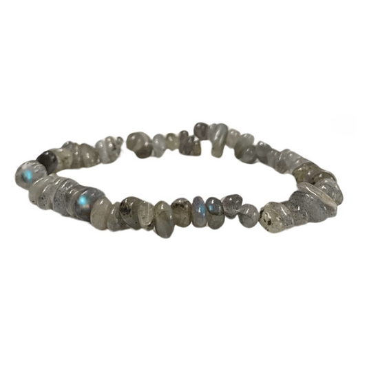 Labradorite Chip Bracelet-Rounded