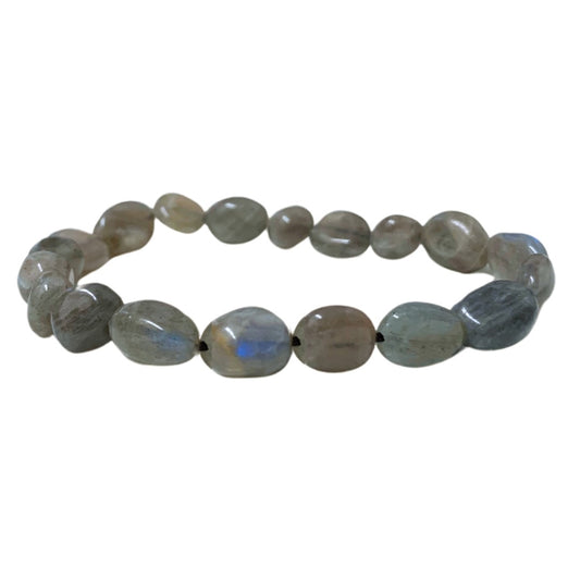 Labradorite Tumbled Stone Bracelet-Free Form