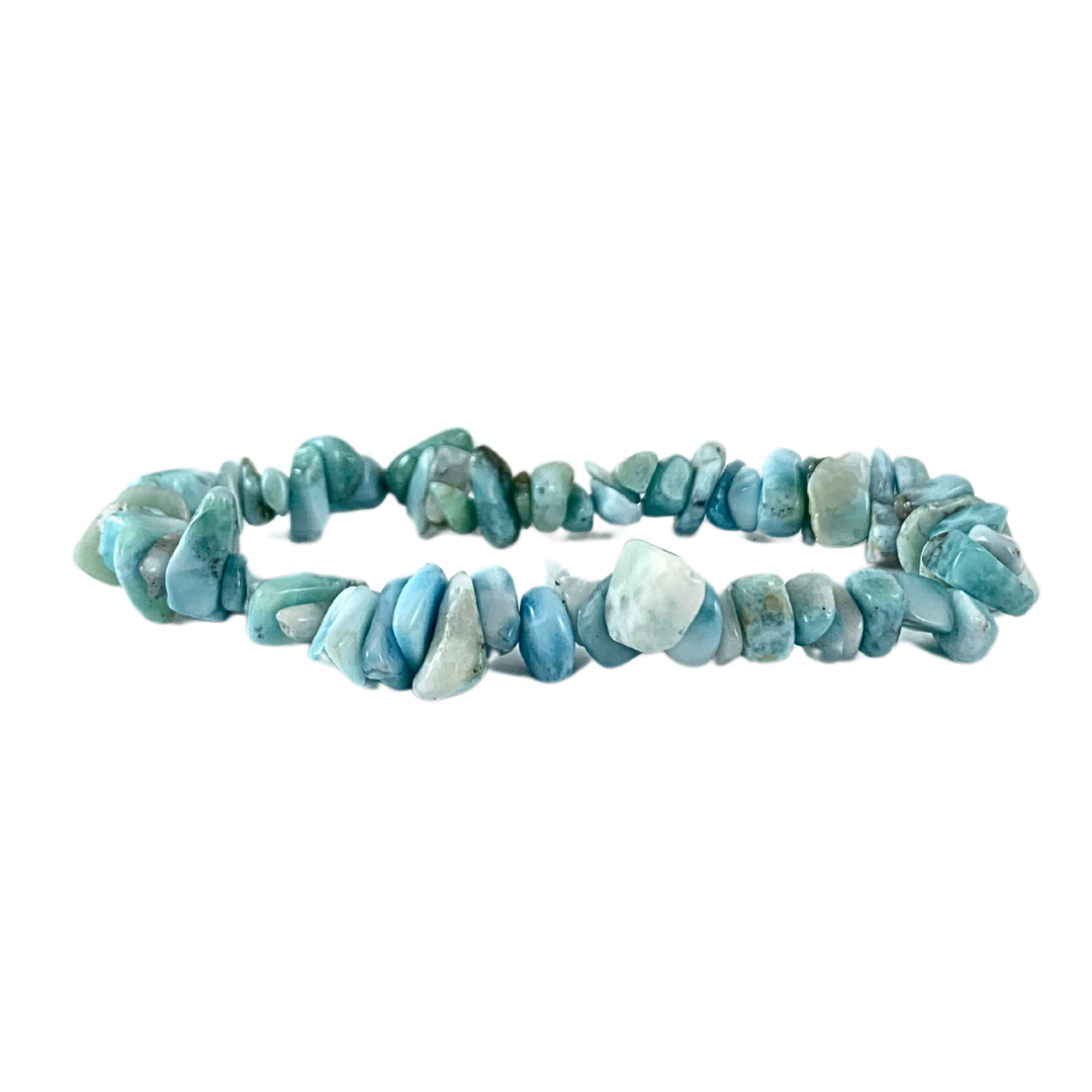 Larimar A Grade Chip Bracelet