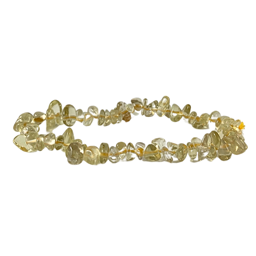 Lemon Quartz Chip Bracelet-Rounded