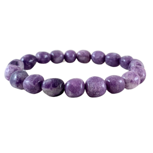 Lepidolite Tumbled Stone Bracelet