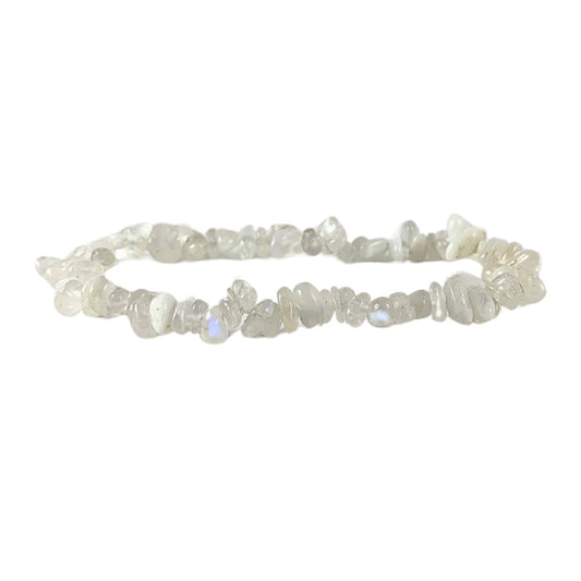 Rainbow Moonstone Chip Bracelet