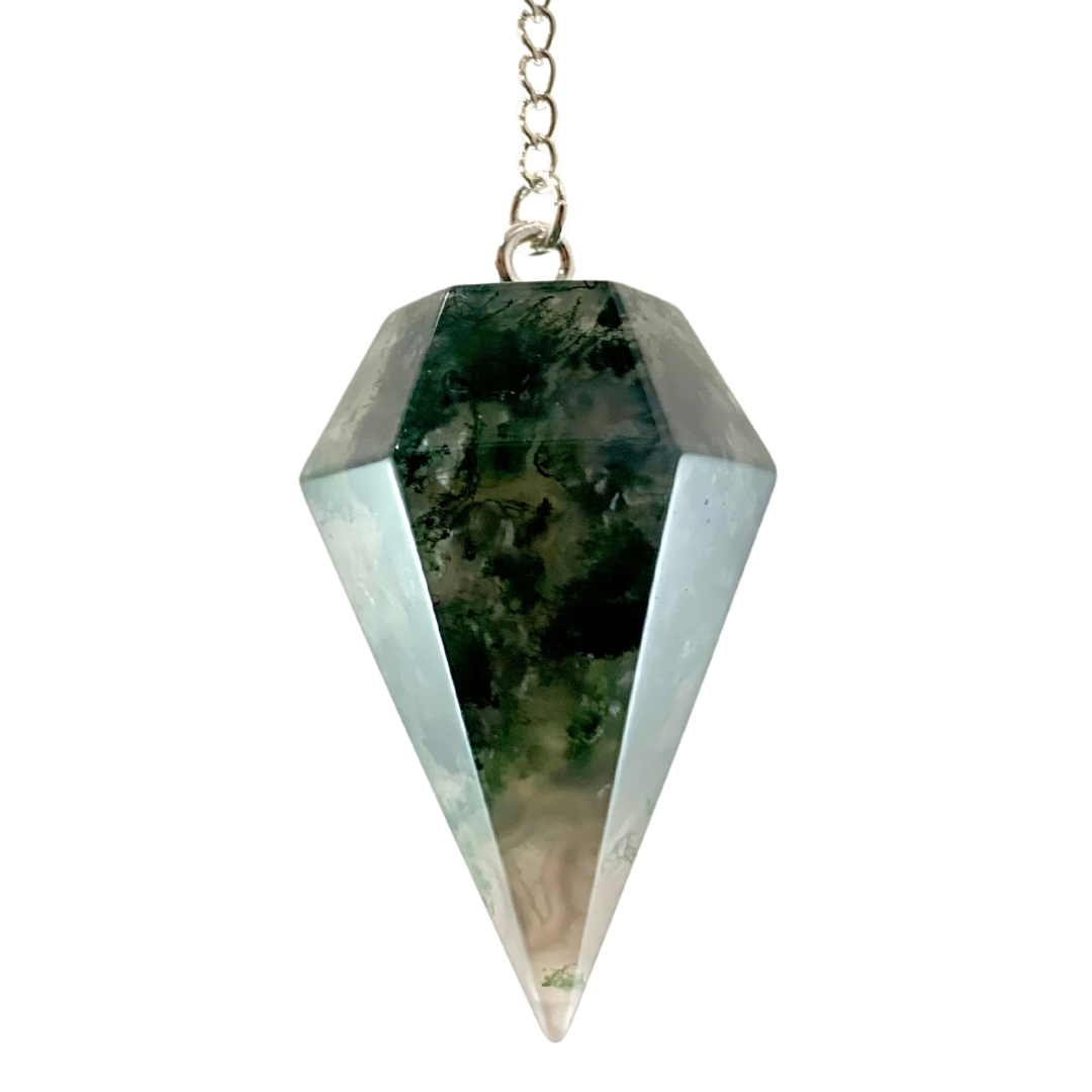 Moss Agate Pendulum