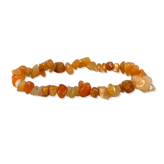 Orange Aventurine Chip Bracelet