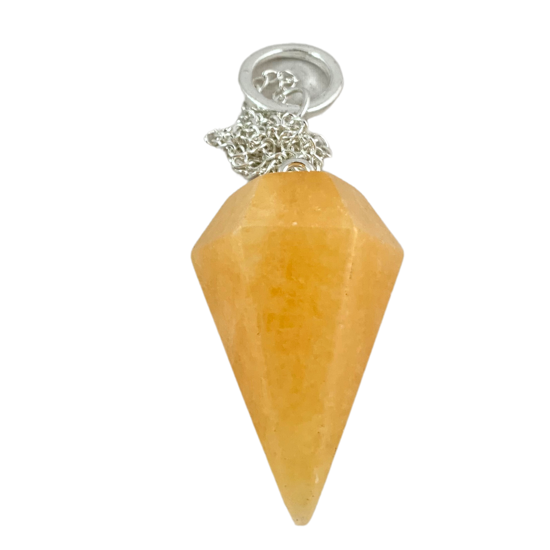 Orange Calcite Pendulum