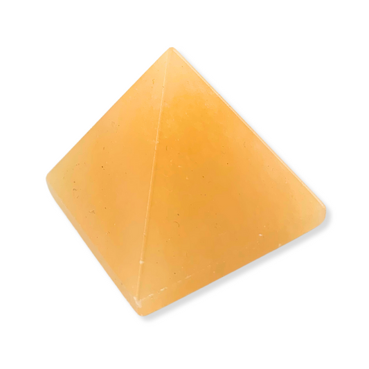 Orange Calcite Pyramid