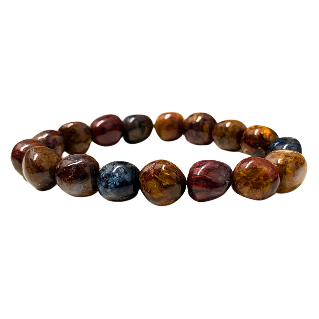 Pietersite Tumbled Stone Bracelet – Cosmic Crystals