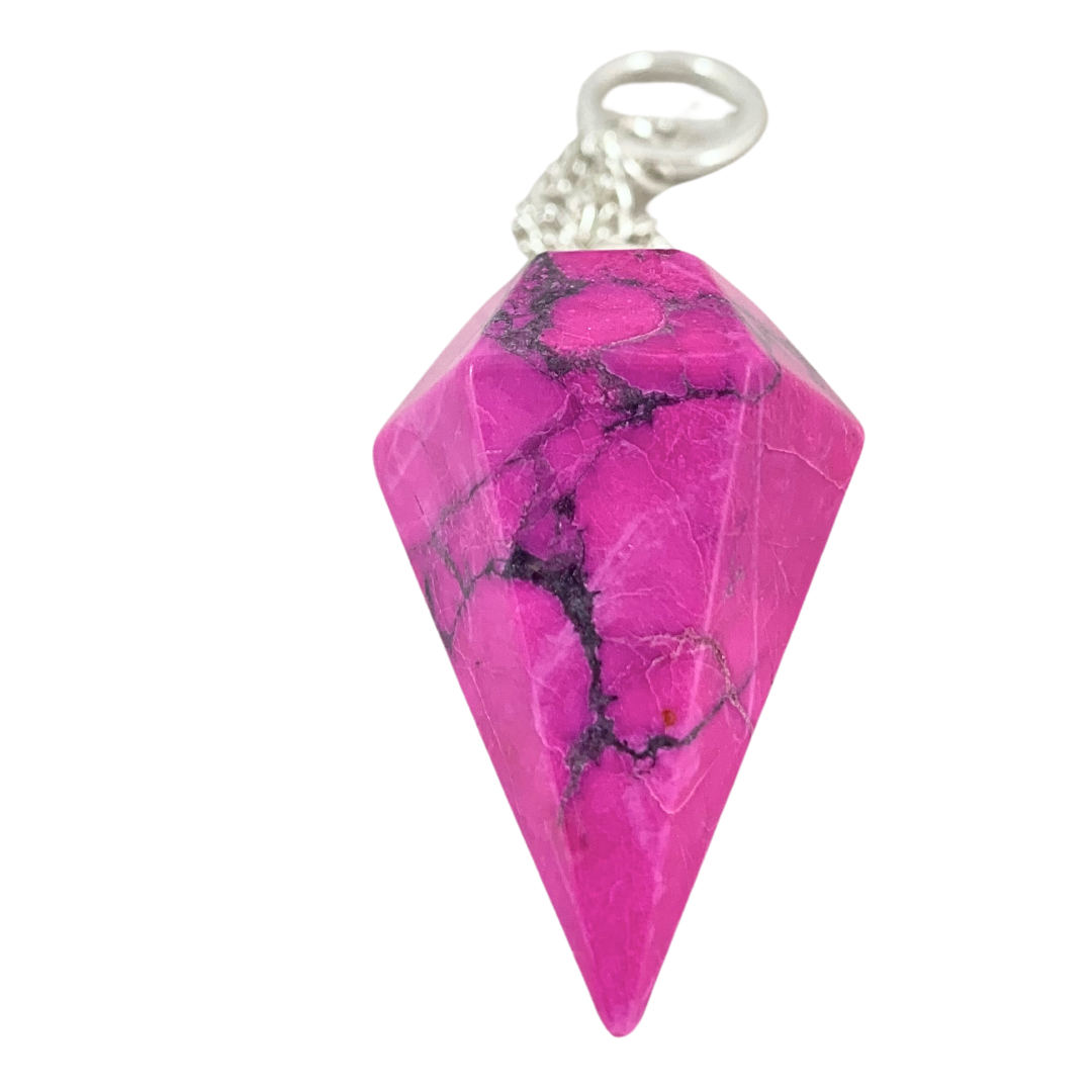 Pink Howlite Pendulum