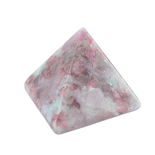 Pink Tourmaline in Quartz Pyramid