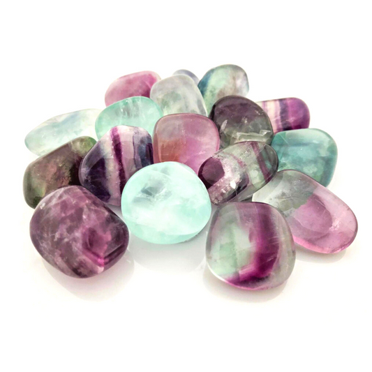 Fluorite, Rainbow Tumbled Stones