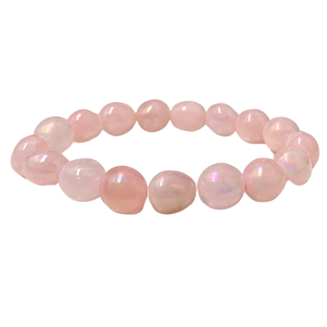 Rainbow Rose Quartz Bracelet