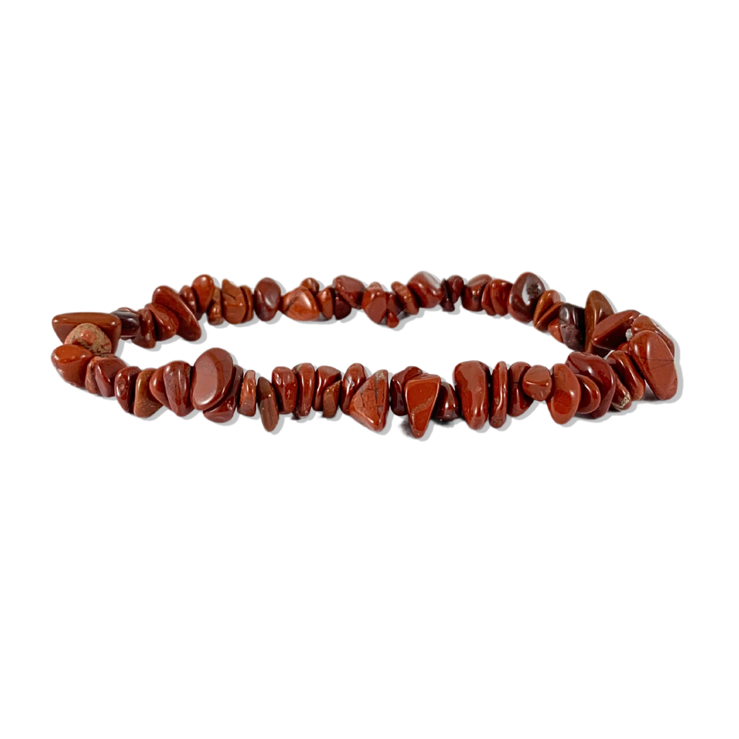 Red Jasper Chip Bracelet