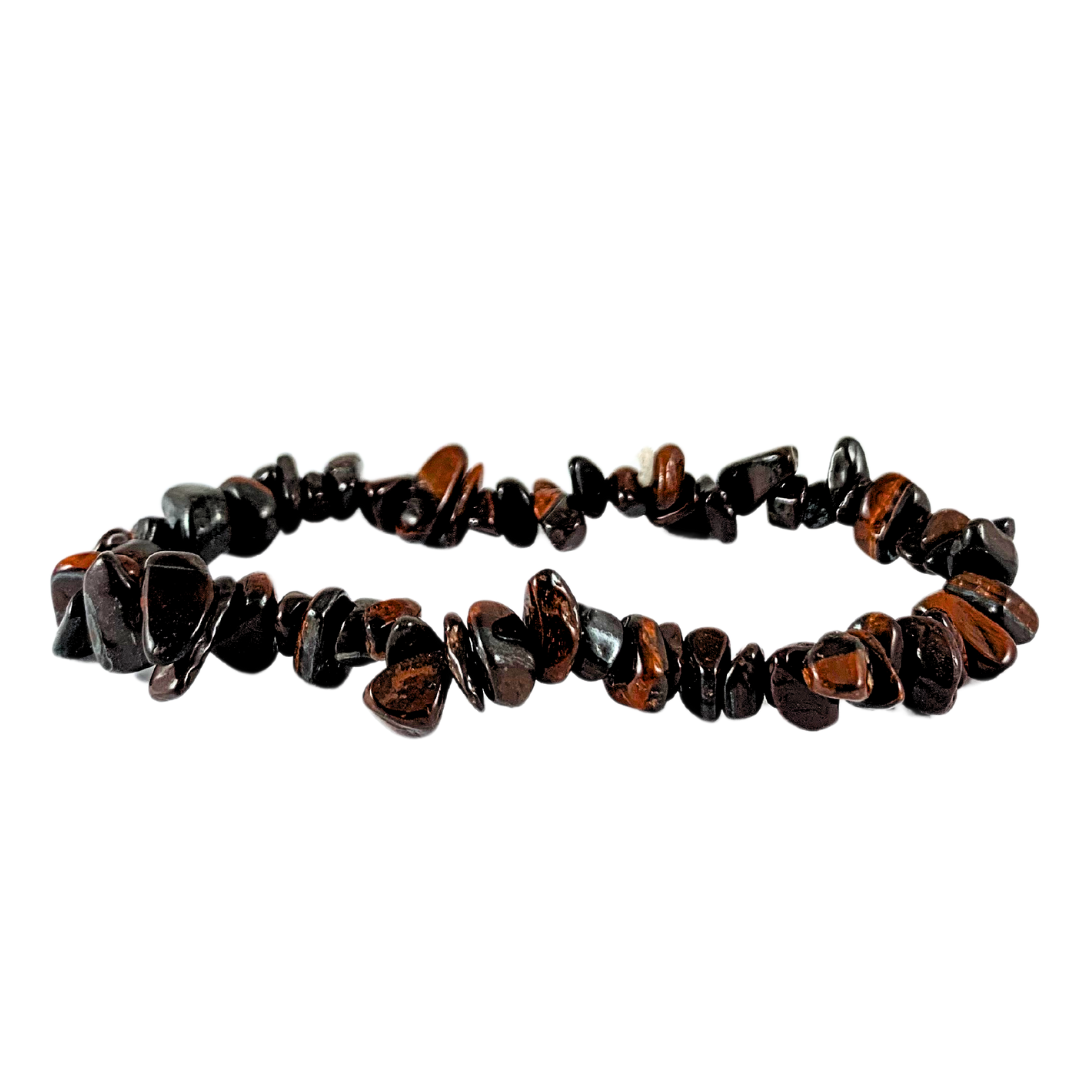 Red Tiger Eye Chip Bracelet