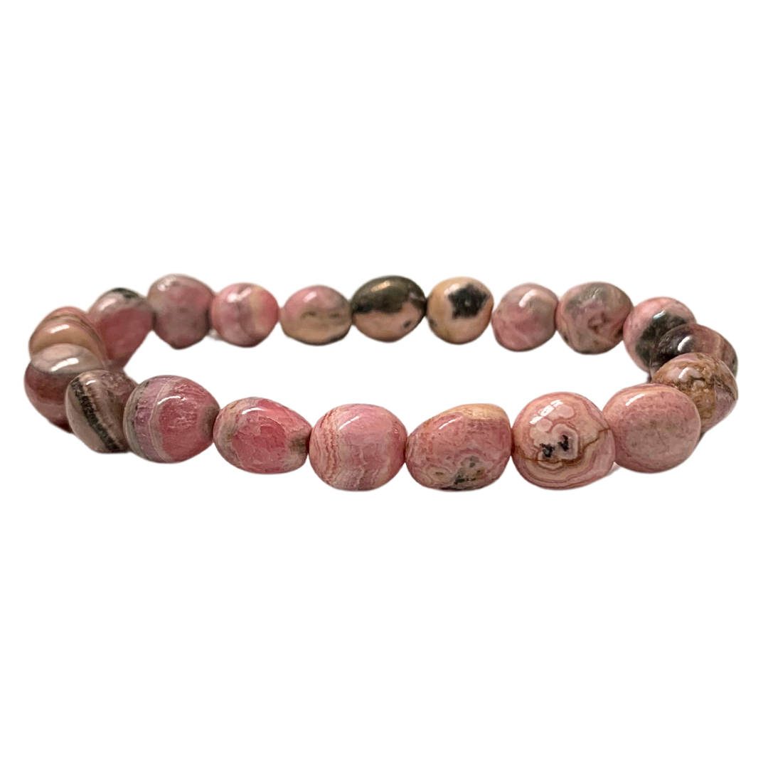 Rhodochrosite Tumbled Stone Bracelet