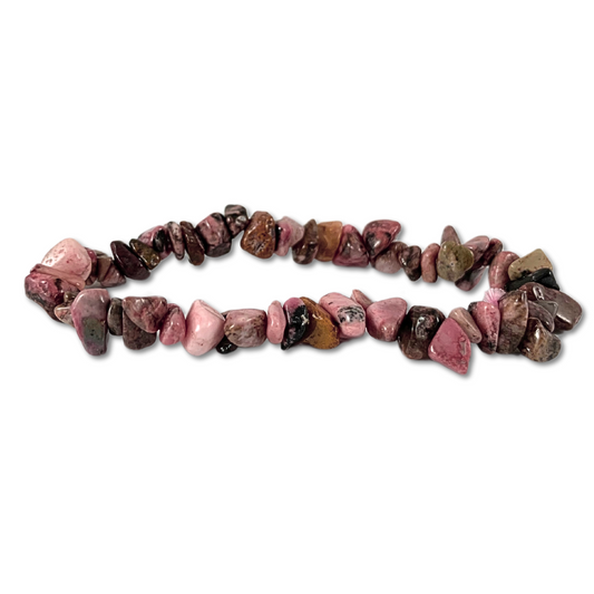 Rhodonite Chip Bracelet