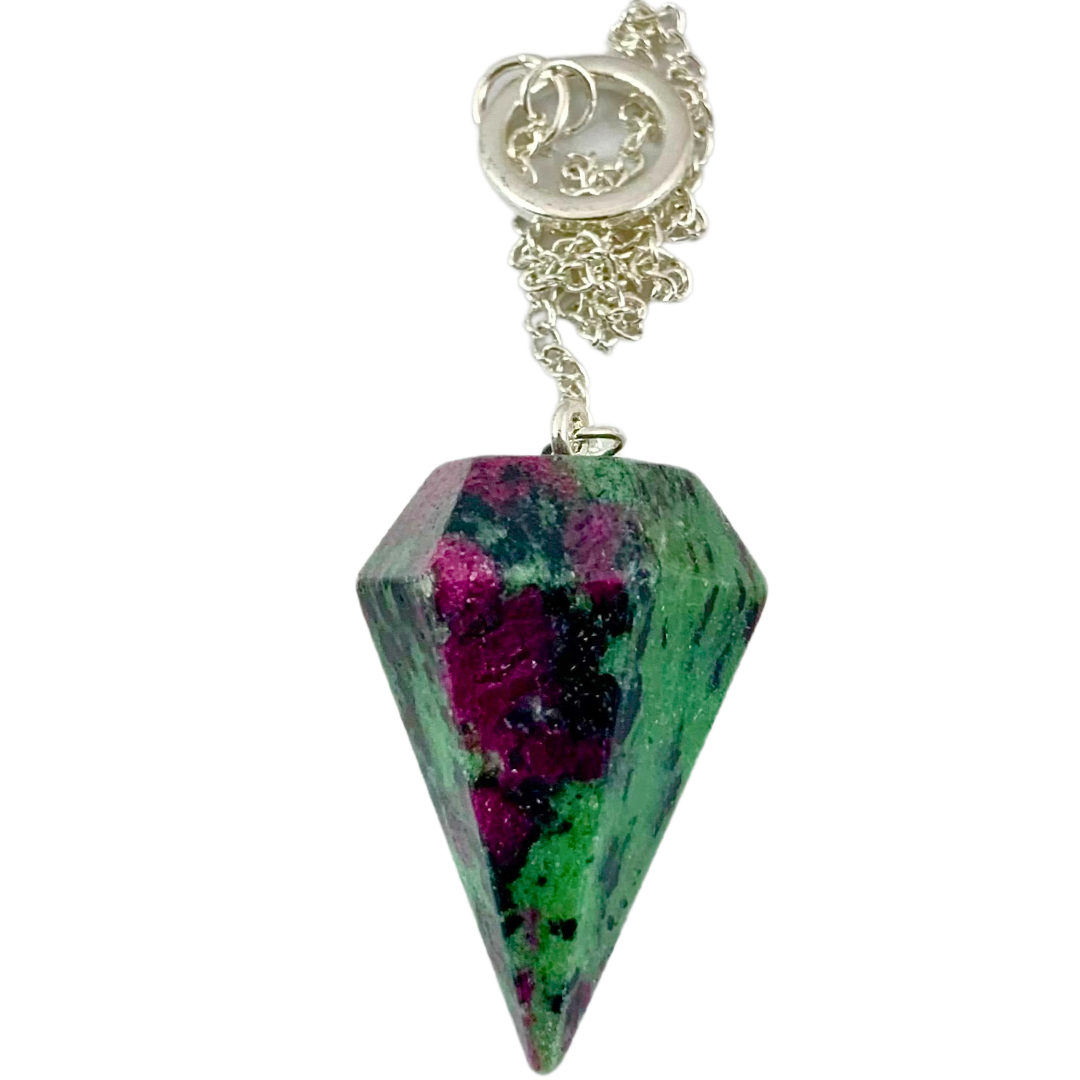 Ruby Zoisite Pendulum