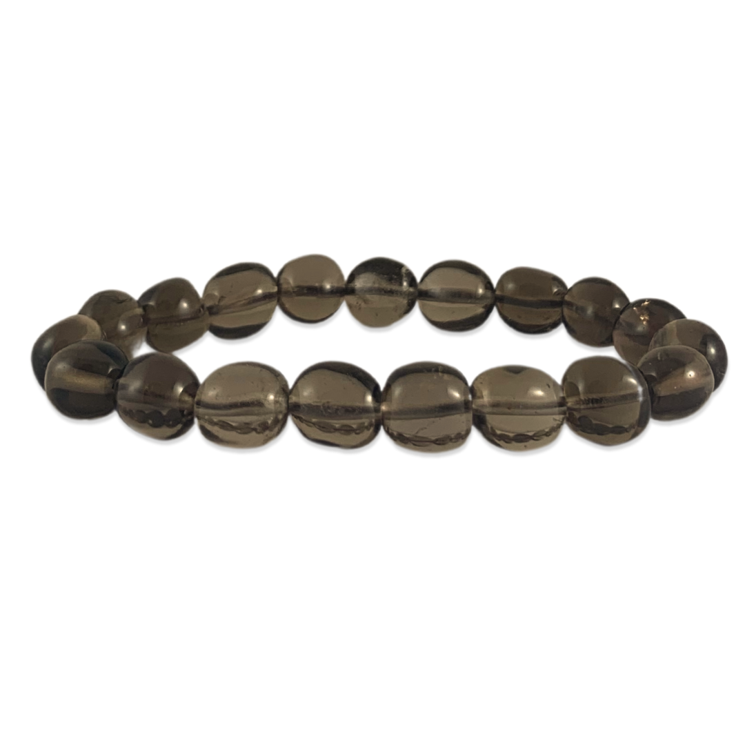 Smokey Quartz Tumbled Stone Bracelet