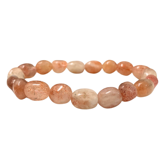 Sunstone Tumbled Stone Bracelet