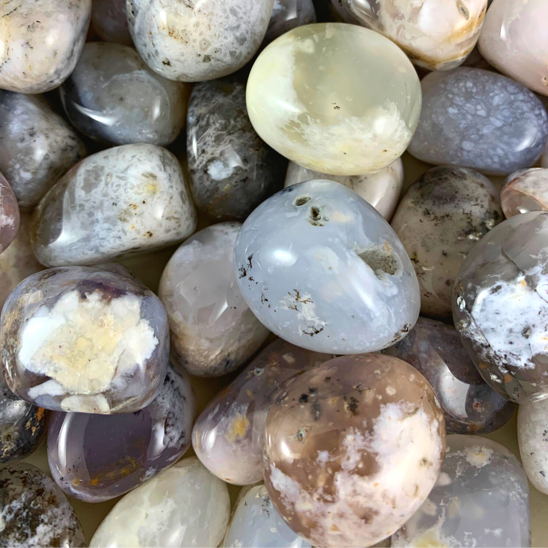 Opal, Dendritic Tumbled Stones