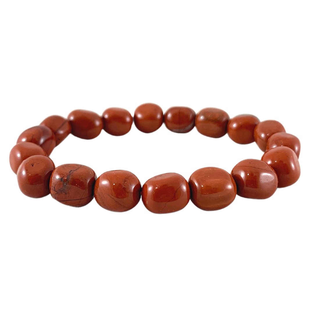 Red Jasper Tumbled Stone Bracelet