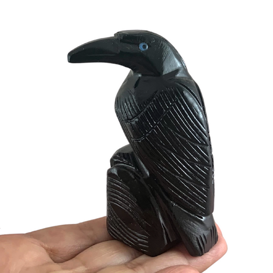 Onyx Raven Carvings