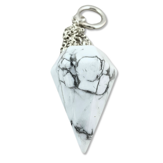 White Howlite Pendulum