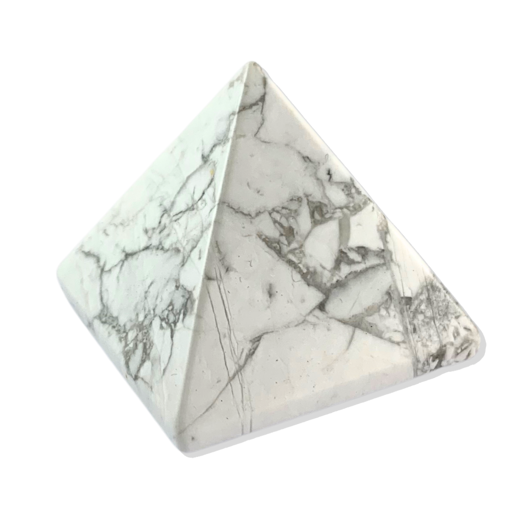 White Howlite Pyramid