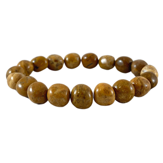 Yellow Jasper Tumbled Stone Bracelet