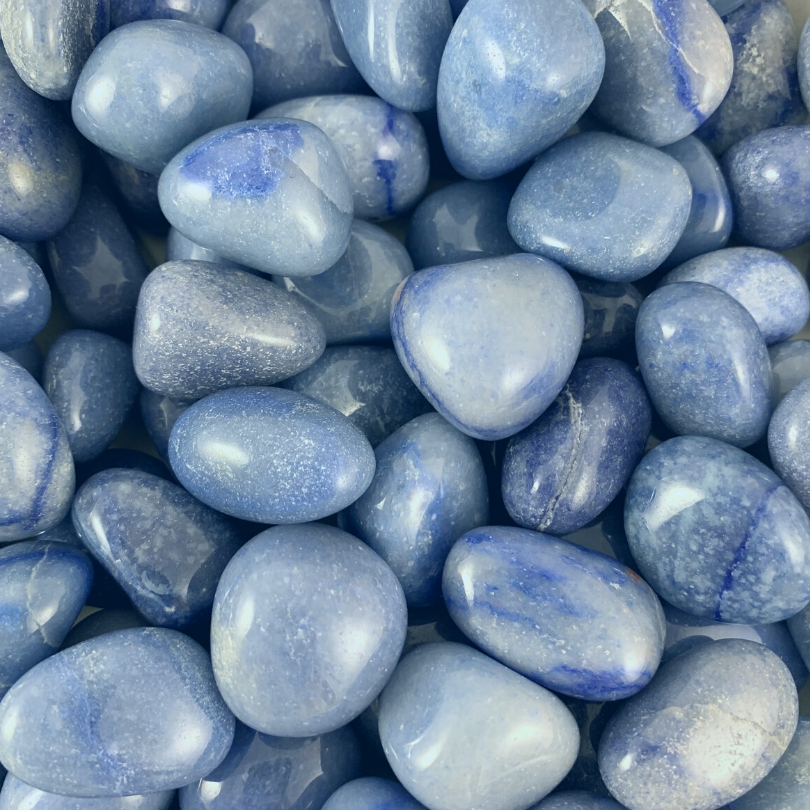 Quartz, Blue Tumbled Stones